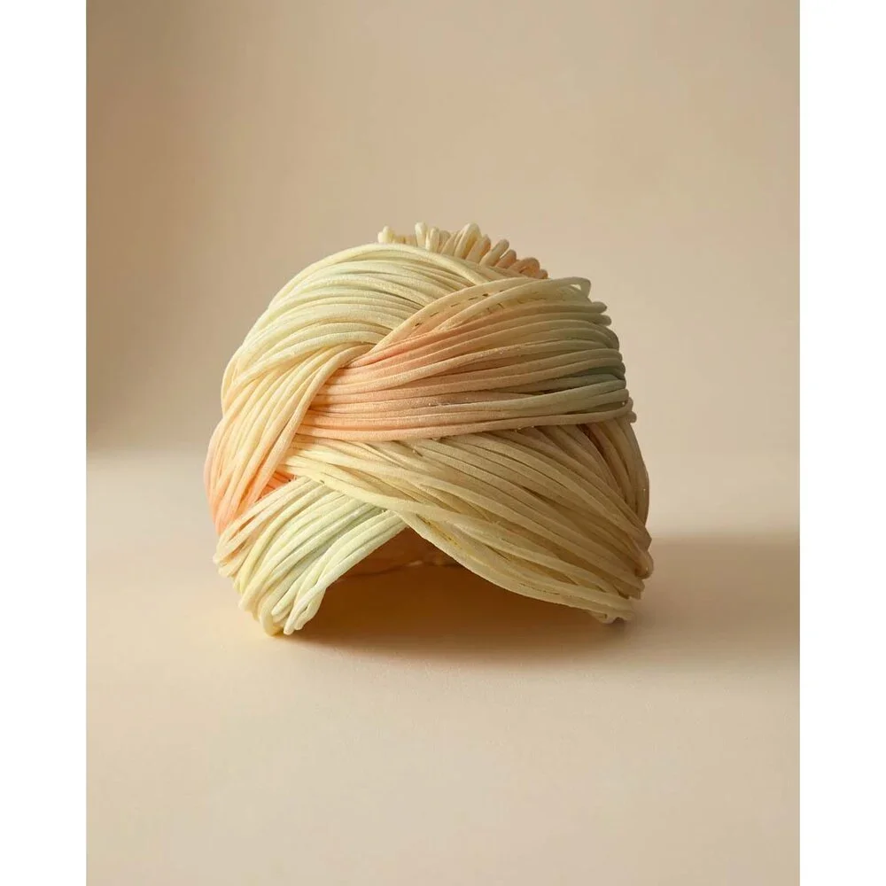 Vintage 1950s Christian Dior Chapeaux Silk Wrapped Turban Hat – Peach Ivory Cou